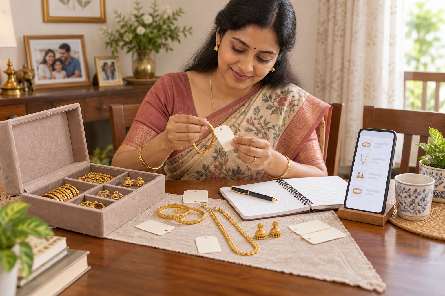 Editorial illustration for Give Each Jewelry Item a Clear Name.