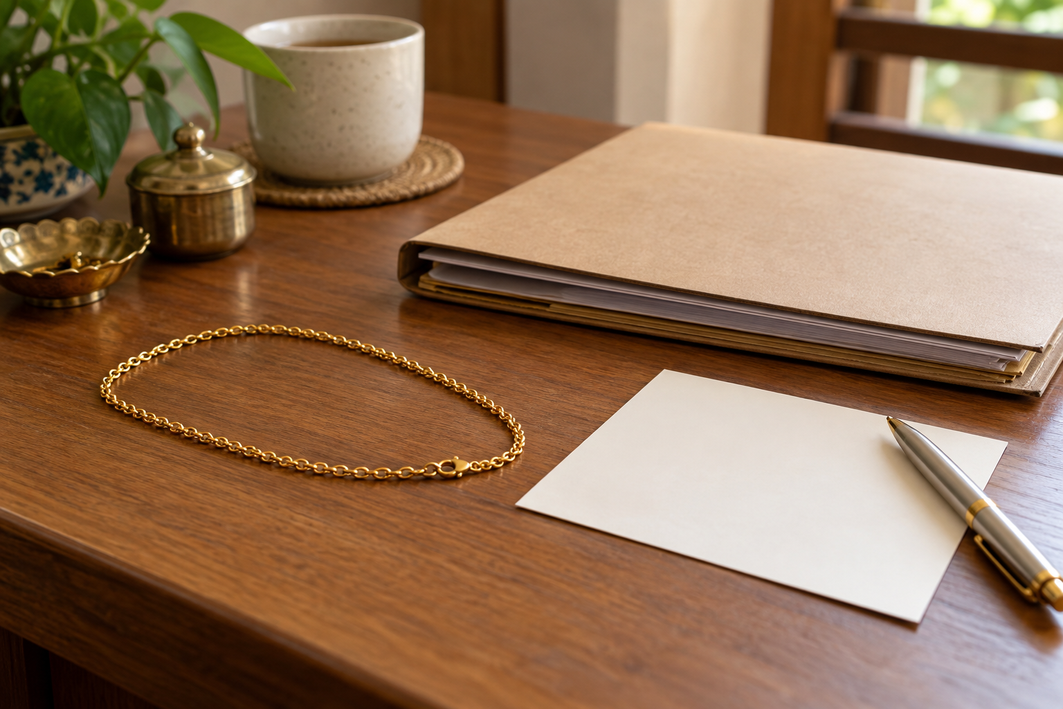 Editorial illustration for Write a Change Note When Correcting a Jewellery Record.